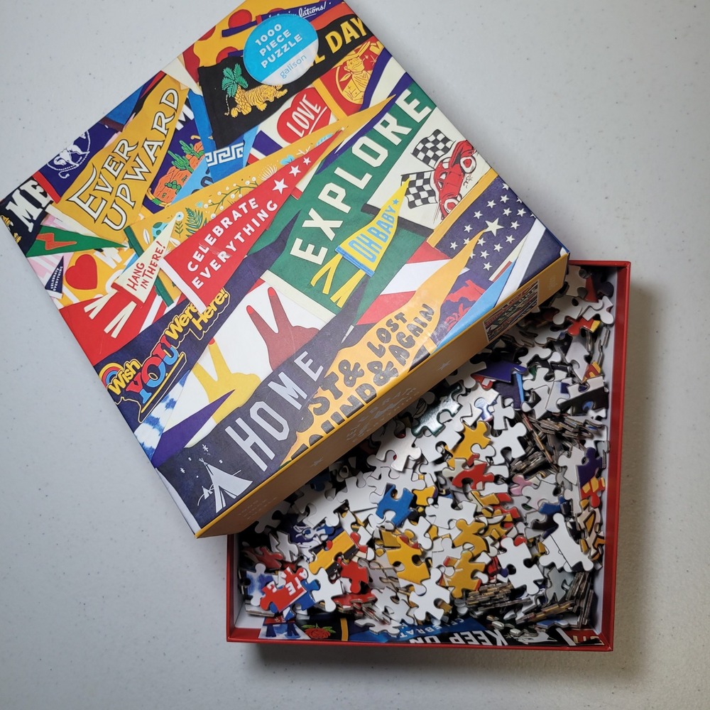 Galison Celebrate Everything 1000 Piece Jigsaw Puzzle Oxford Pennant